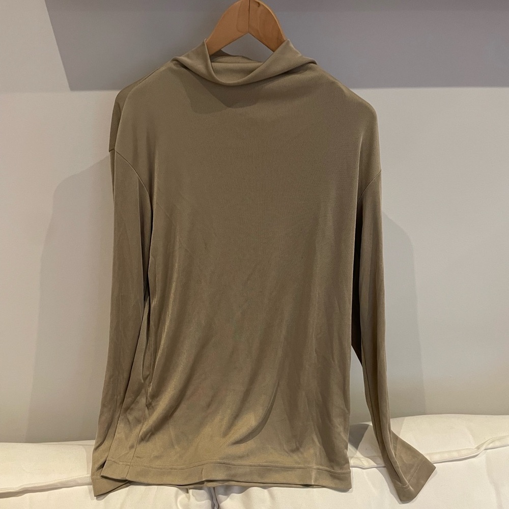 Issey Miyake Beige Long Sleeve Turtleneck
